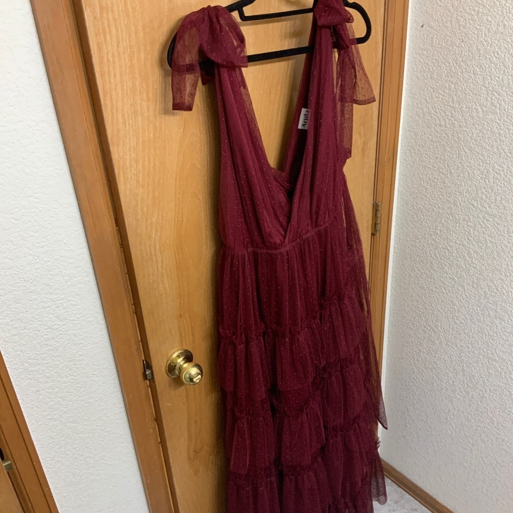 Altered state plus size Arula dress maroon size 0X